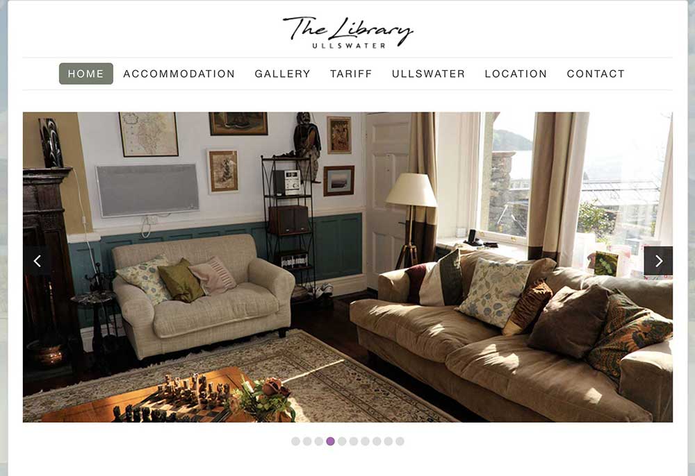 Website design - The Library